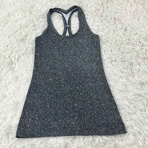 Lululemon Cool Racerback II Mini Splatter White Black